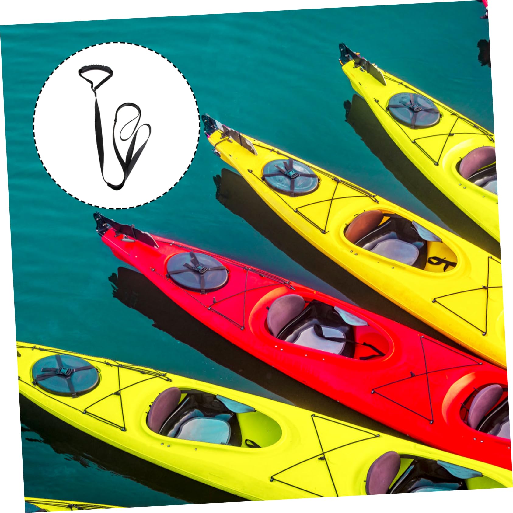 BESPORTBLE Kayak Drag Strap - Adjustable Stand Up Assist Handle for Kayaks & Canoes | Kayak Accessories for Easy Transport & Storage | Perfect for Fishing, Camping & Water Sports