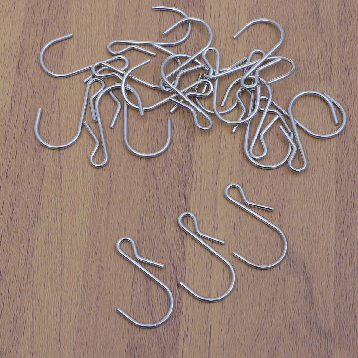 10-Pack Cabilock Heavy Duty S Hooks - Metal Hanging Hooks for Clothes, Towels, Plants & Home Organization - Perfect for Closet, Garage, Kitchen & Outdoor Use
