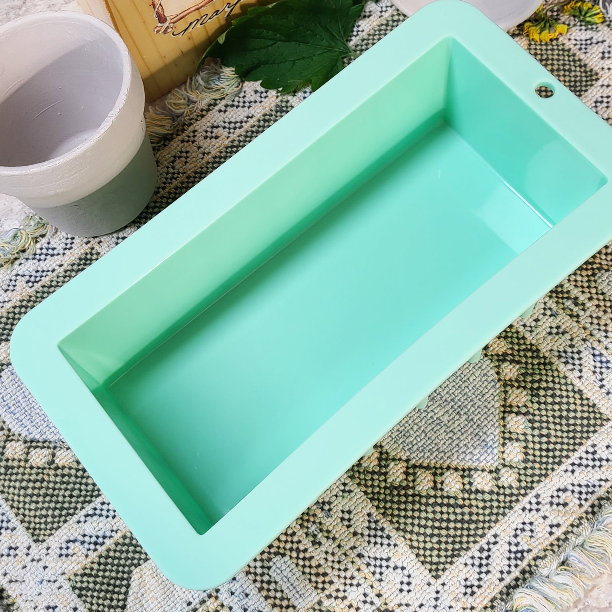 Premium Wixy Silicone Soap Molds for DIY Handmade Soap Making - 6 Cavity Non-Stick Baking Mold for Homemade Soaps, Candles & Resin Crafts - Perfect for Gifts, Home Spa, and DIY Projects
