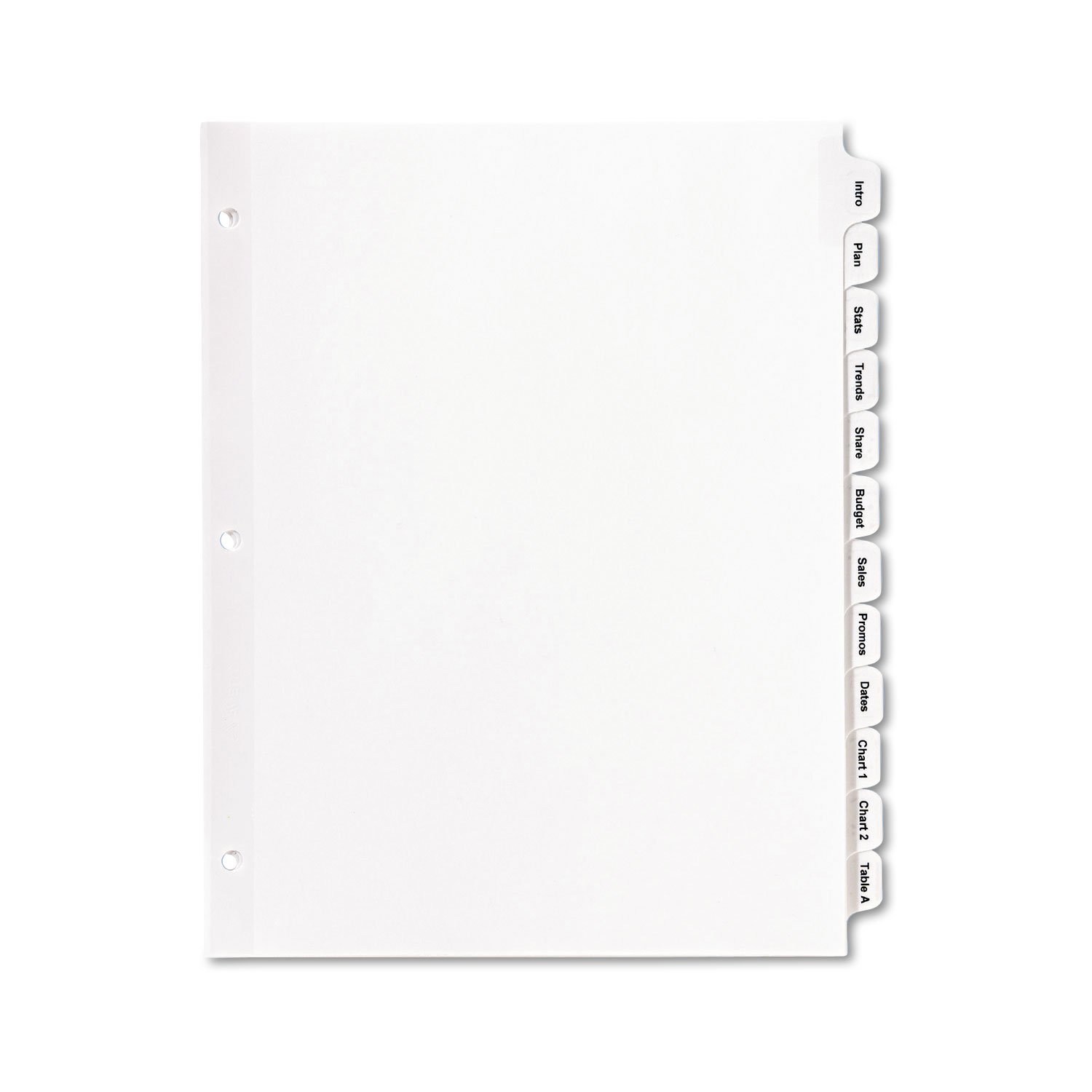 AVERY Index Maker Clear Label Dividers - AVE11428 | 5-Tab Translucent Page Dividers for Binders & Filing | Office Organization Supplies for School, Home & Work