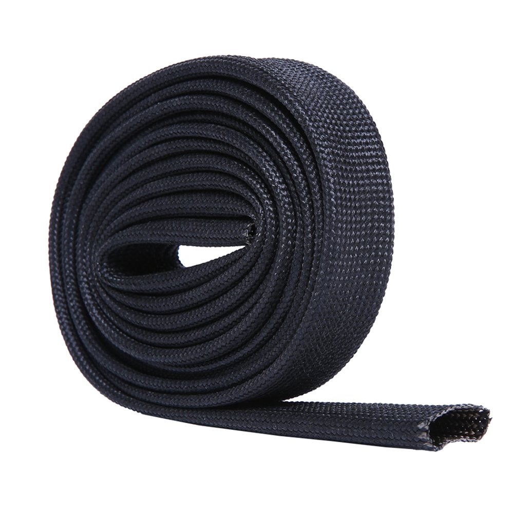 High-Temperature Fiberglass Heat Sleeve - Adjustable Heat Shield Sleeve for Wires & Hoses (10FT X 26MM/1
