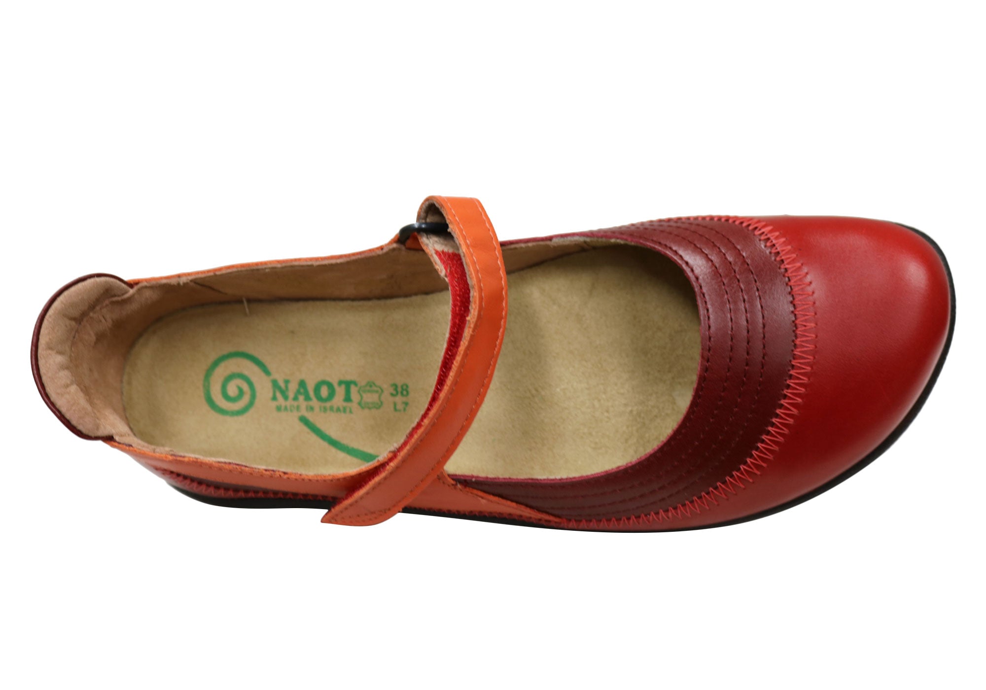 Naot Kirei Women's Comfort Leather Orthotic Friendly Mary Jane Shoes - Supportive & Stylish Footwear for Work, Travel & Everyday Wear