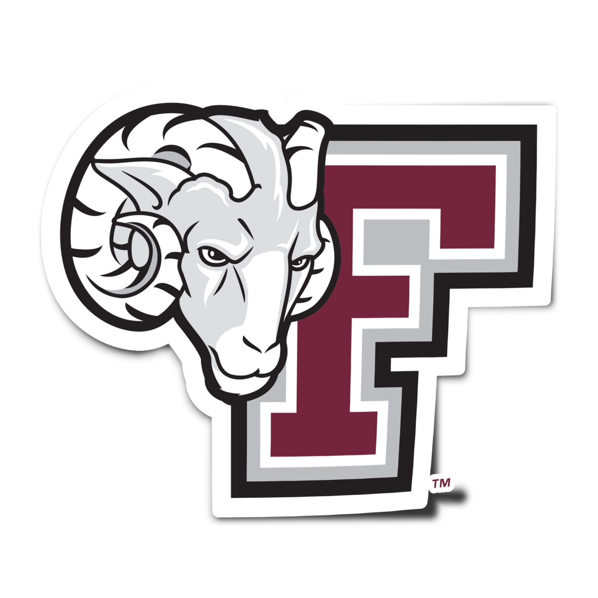 Fordham University FU Rams Vinyl Decal Sticker - Desert Cactus Design for Laptop, Water Bottle, Car & Scrapbook - Perfect for School Spirit, College Gifts & Fan Accessories (IND 005)