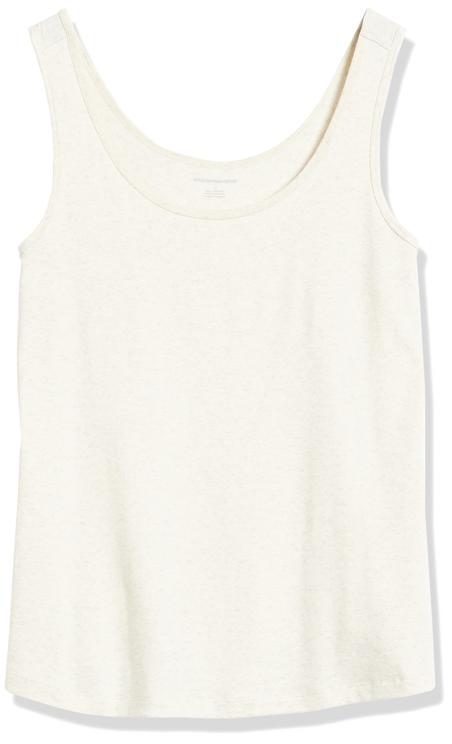 Amazon Essentials Women's Plus Size Tank Tops - Soft Breathable Cotton Camisoles (3-Pack) | Comfortable Layering Piece for Workout, Yoga & Casual Wear