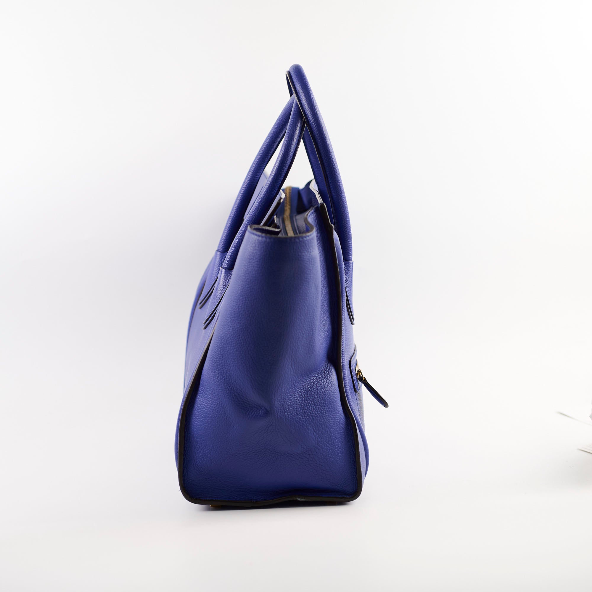 Celine Mini Luggage Bag in Blue | Genuine Leather Crossbody Handbag for Women | Perfect for Travel, Work & Everyday Use