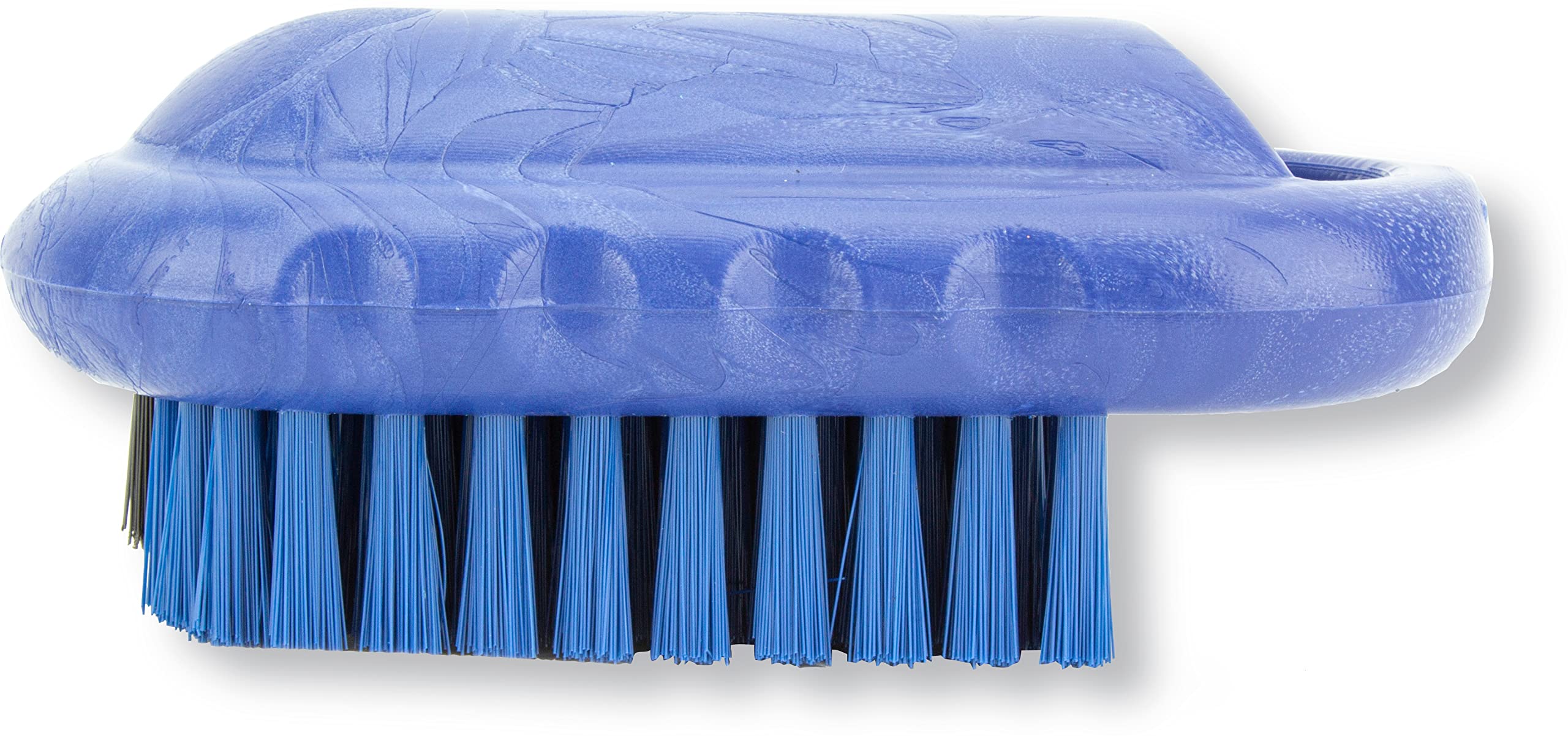 SPARTA Heavy-Duty Nail Scrub Brush with Stiff Bristles - 5 Inch Commercial-Grade Hand & Fingernail Cleaner for Gardeners, Mechanics, Chefs - Durable Plastic Blue Scrubber (Pack of 12) - Perfect for Deep Cleaning Hands After Gardening, Auto Repair or Food Preparation