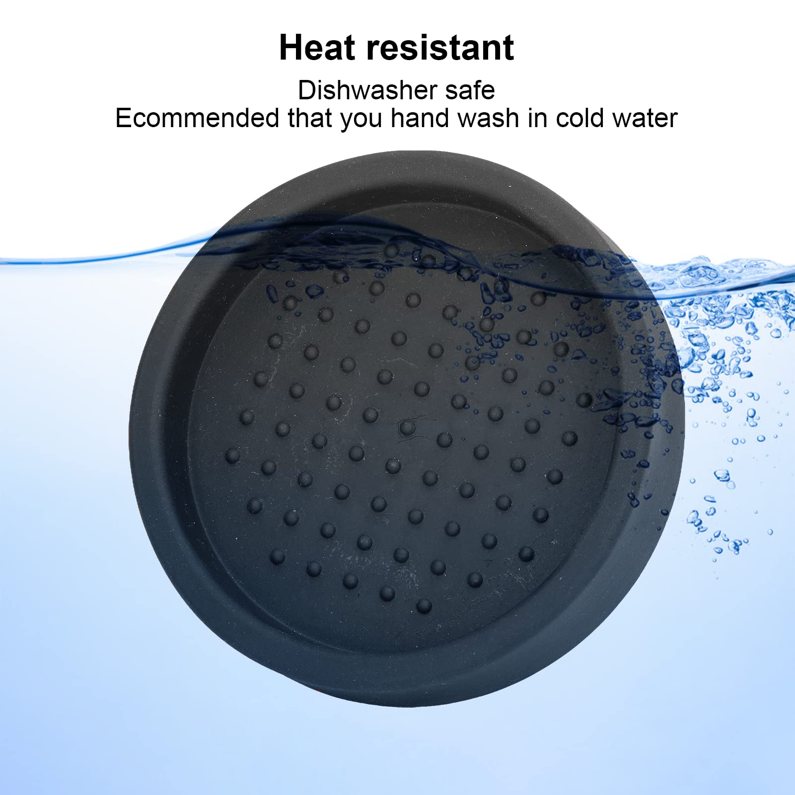 Premium Silicone Espresso Tamper Mat - Non-Slip Round Coffee Tamping Pad for Barista & Home Use, Durable Coffee Accessory for Espresso Machines (Black) | Perfect for Home Coffee Shops & Professional Baristas