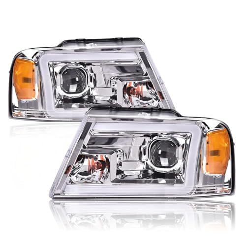 Clear lens Chrome Housing Amber Reflector