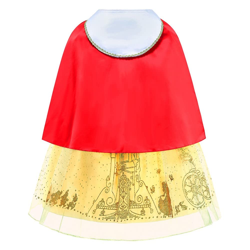 Snow White Princess Costume for Girls - Elegant Birthday Dress, Halloween & Christmas Party Outfit with Accessories | Perfect for Cosplay, Dress-Up, and Special Occasions