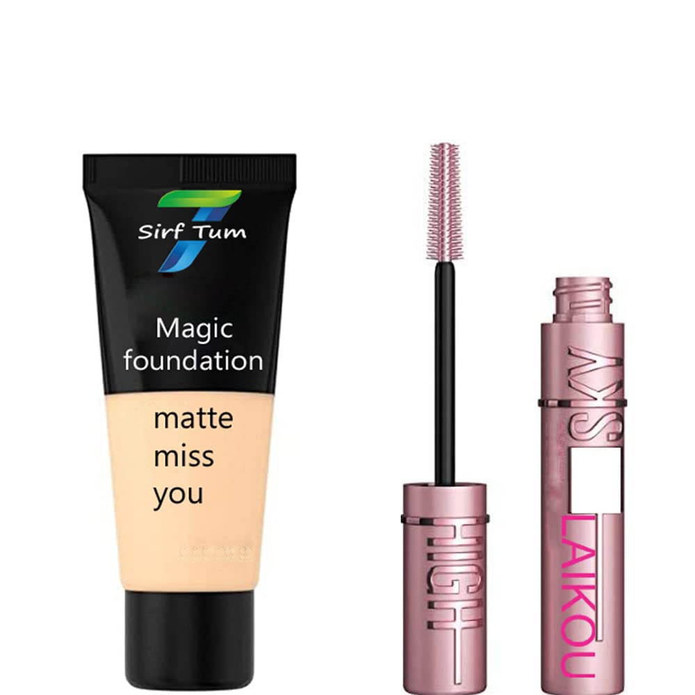 **Professional Natural Look Sky High Volume Up Mascara - Easy Curling Lash Sensational Waterproof Foundation (Pack of 1) - Perfect for Everyday Wear & Special Occasions**