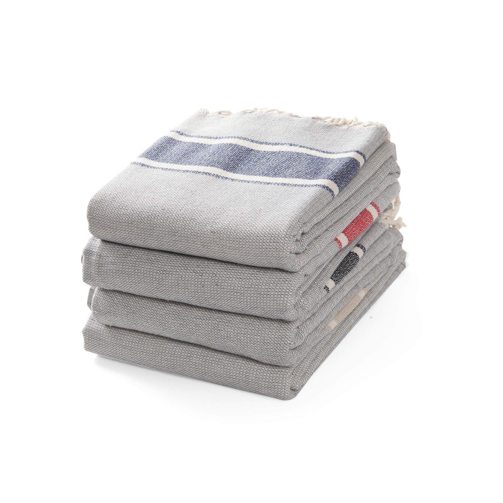 Premium Olive & Linen Turkish Towel Set - 100% Organic Cotton, Quick Dry, Ultra Soft Bath & Beach Towels for Spa, Pool, Yoga & Travel
