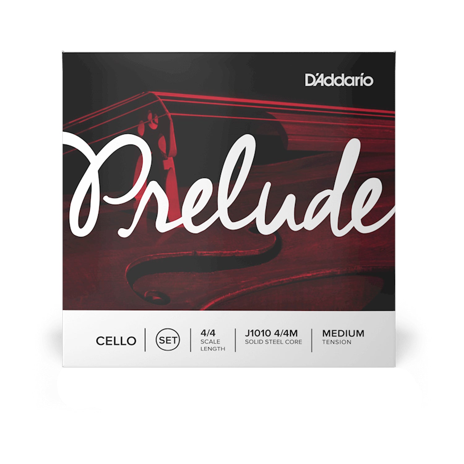 D'Addario Prelude Cello Strings Set 4/4 Size Medium Tension - Premium Quality Cello Strings for Professional & Student Cellists - Perfect for Practice, Performances & Orchestral Playing