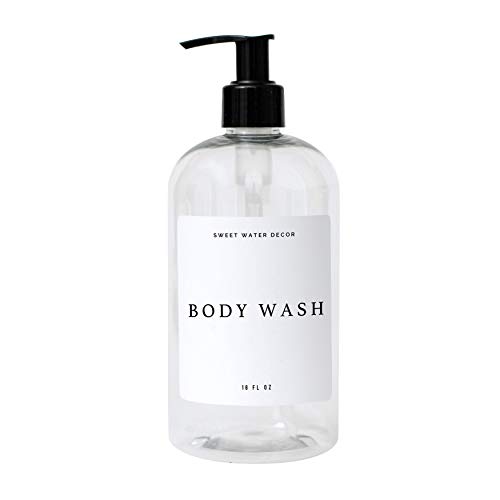Clear Bottle - Modern White Label