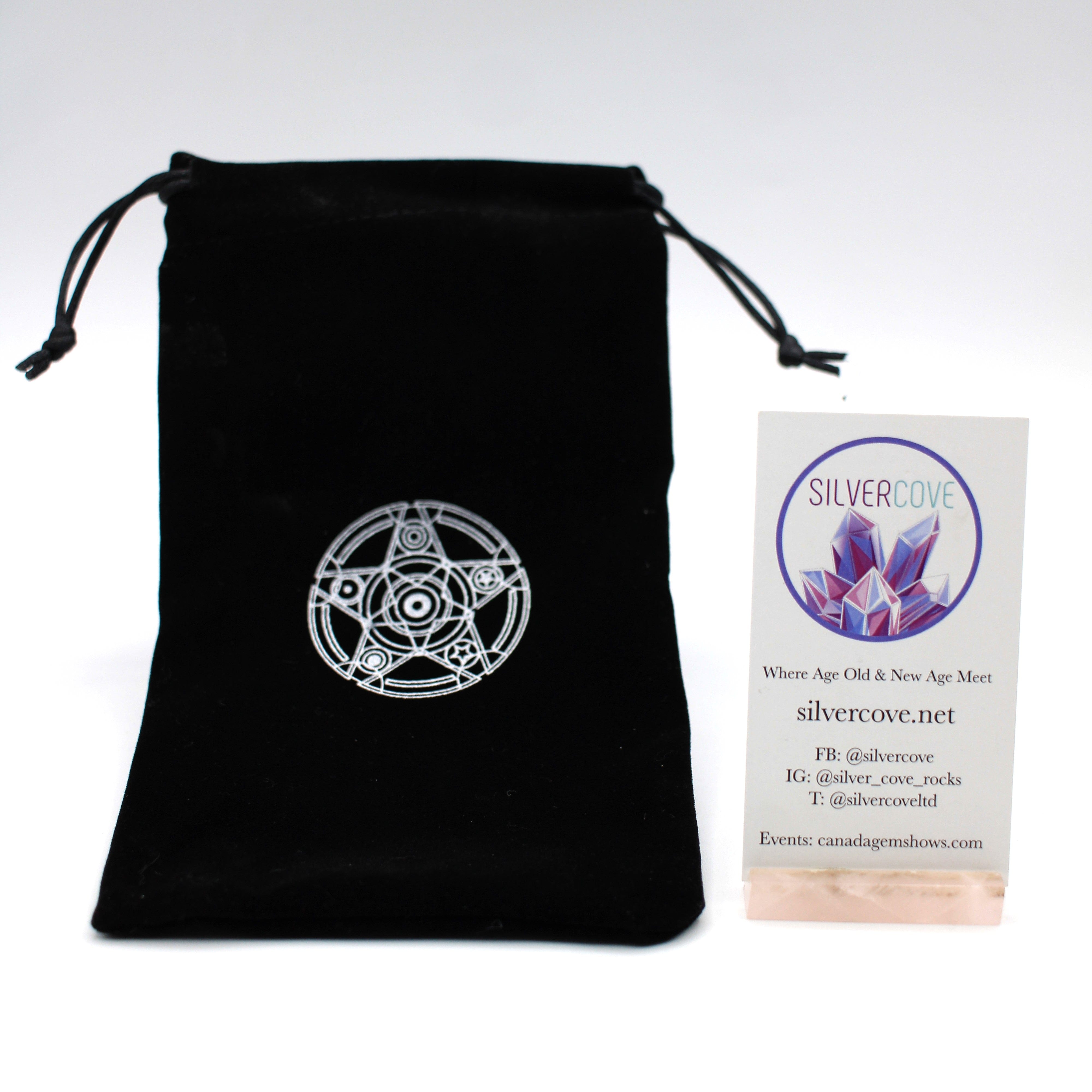 Premium Black Velvet Gemstone Pouch - Elegant Drawstring Jewelry Bag for Necklaces, Rings & Crystals | Perfect for Travel, Gift Giving & Organizing Small Treasures