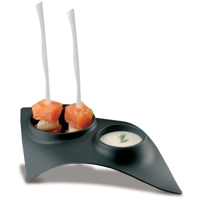 Double Tasting Bowl Set - Premium Ceramic Bowls for Food Tasting, Sampling & Serving - Perfect for Restaurants, Catering, Wine Pairings & Home Kitchen Use