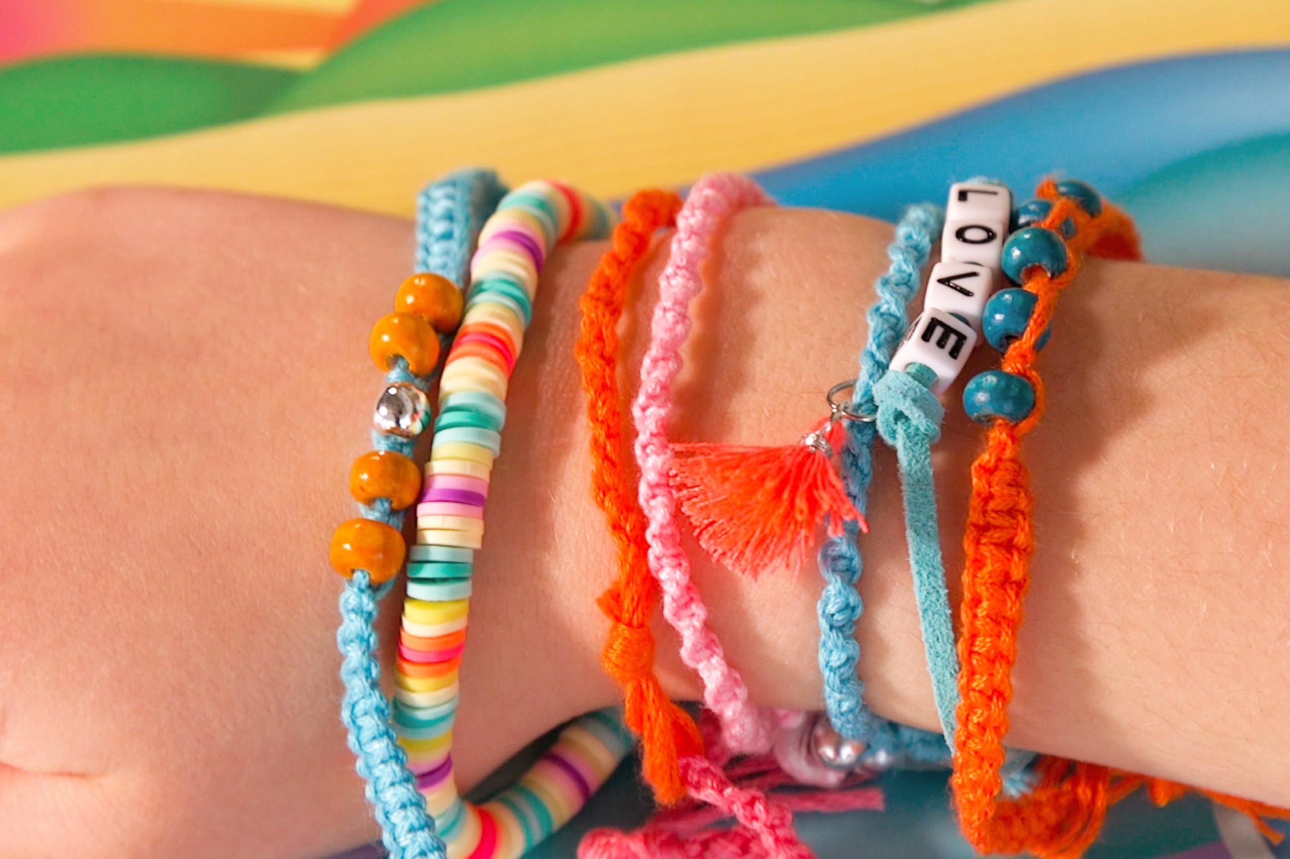 BOX CANDIY Woven Friendship Bracelets DIY Kit - 200+ Beads & Threads in Keepsake Gift Box for Teens, Best Friends & Couples | Perfect for Birthday Gifts, Party Favors & Craft Projects