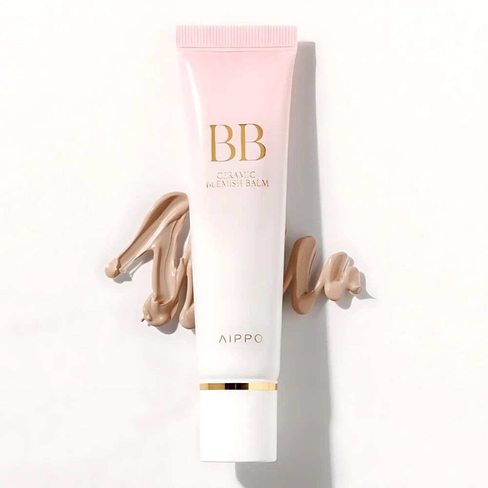 AIPPO Ceramic Blemish Balm 30ml - Lightweight BB Cream for Flawless Coverage, Natural Finish & Oil Control | Perfect for Daily Makeup & Sensitive Skin Care