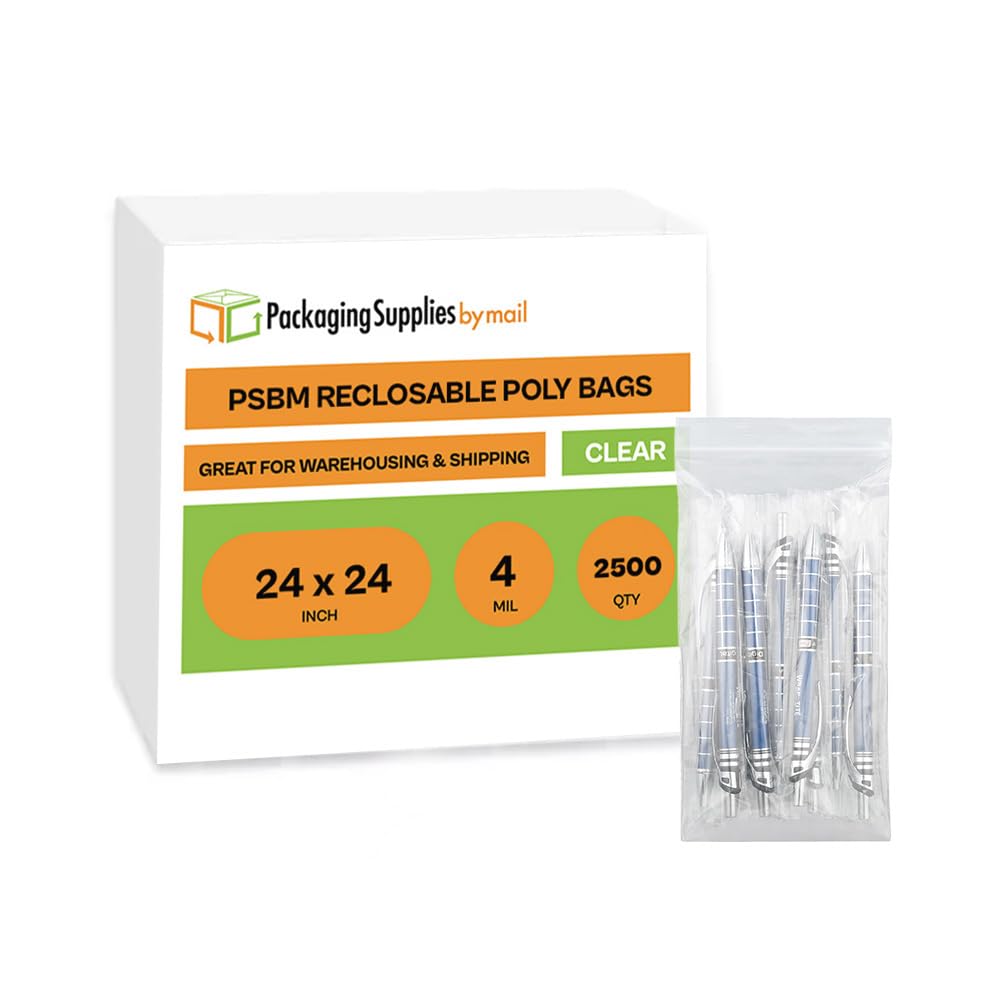 4 Mil Heavy Duty Zipper Bags 24