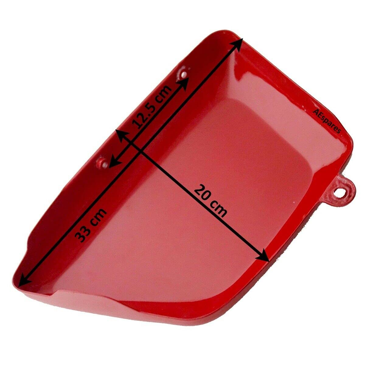 Norton Commando Fastback 750 Compatible Tool Box Oil Tank Side Panel - Red Paint Replacement Part for Motorcycle Restoration & Custom Builds