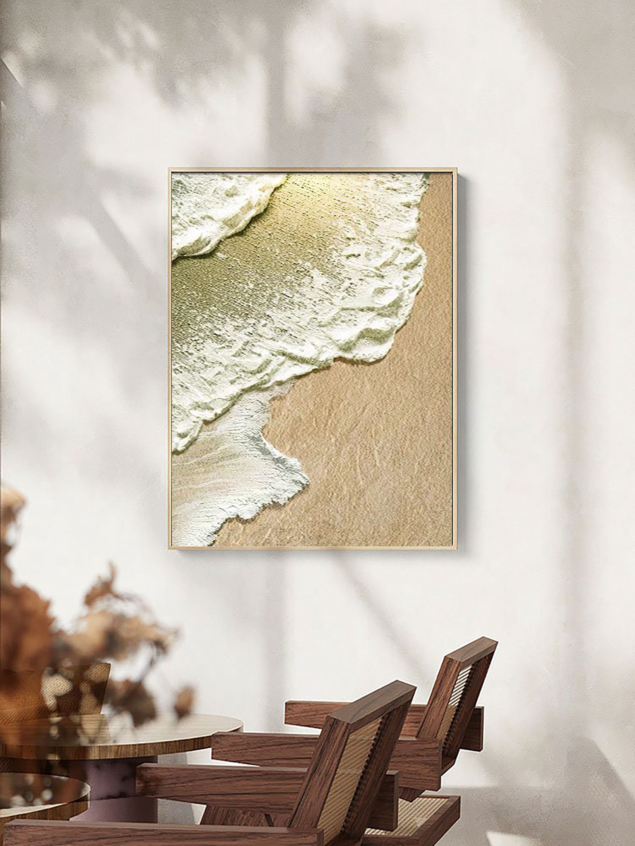Ocean and Sky Painting #OS 039 - Handmade Wall Art for Home Decor, Office & Living Room - Beautiful Seascape Canvas Artwork