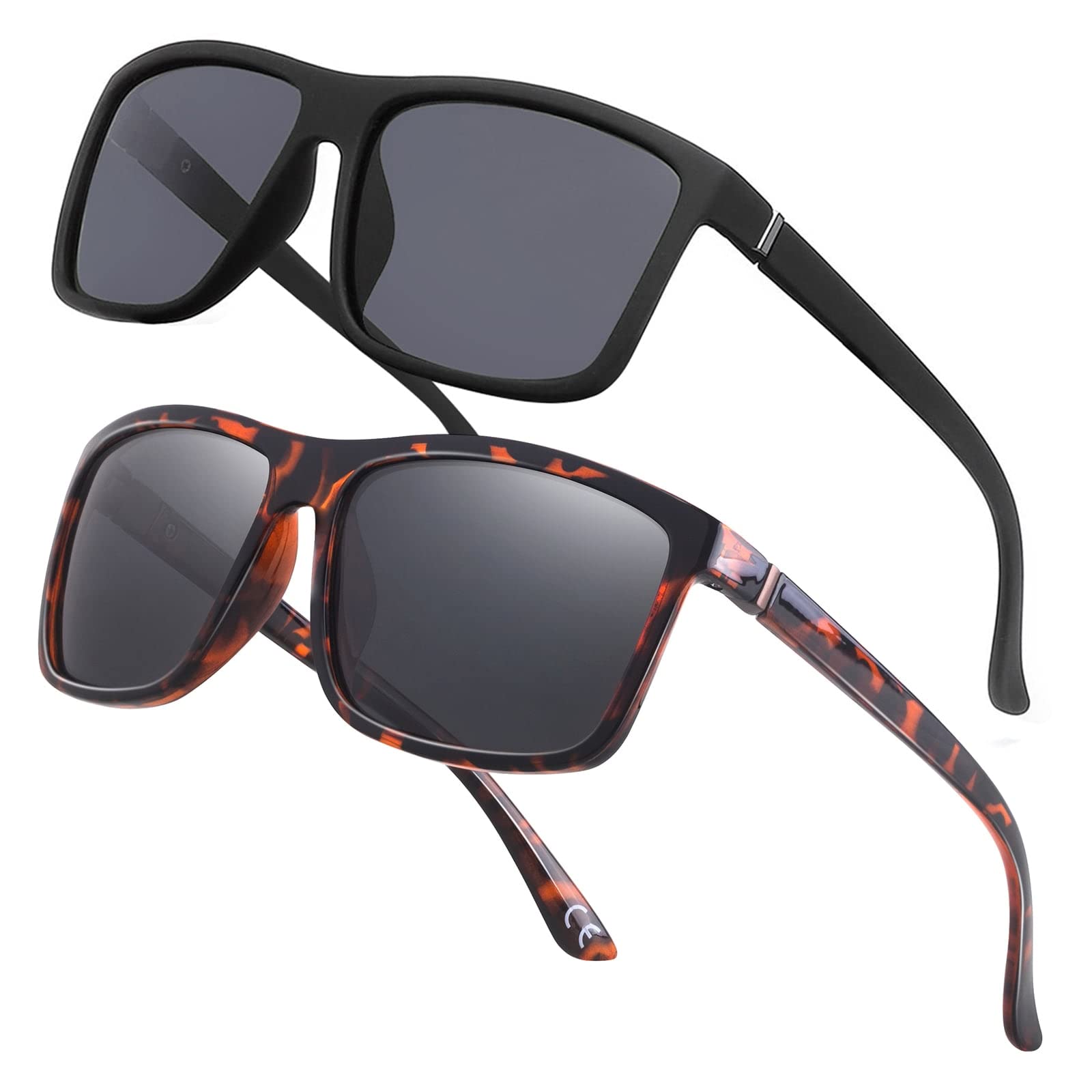 NIEEPA Men's Polarized Sports Sunglasses UV Protection Square Frame NP1007 - Perfect for Running, Cycling & Outdoor Activities
