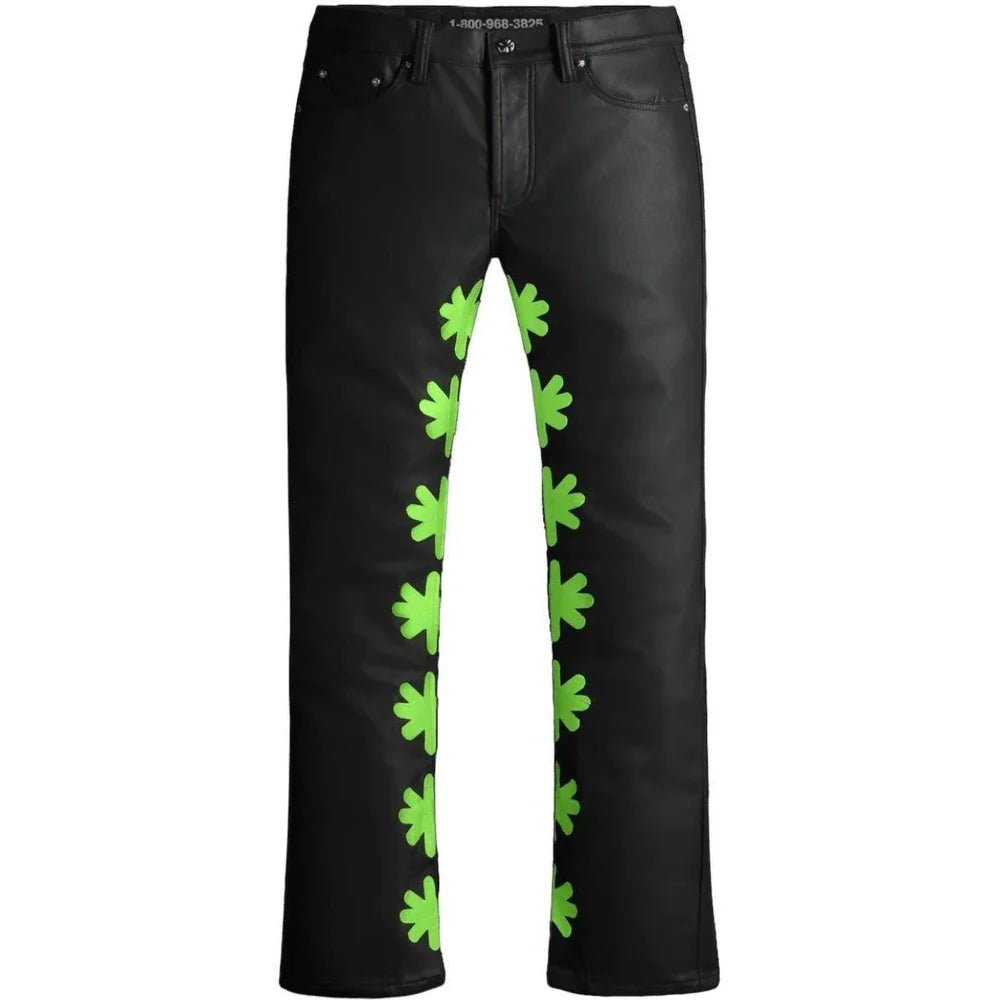 LOST SHDWS OG Wax Pant (Slime Green) - Waterproof Streetwear Pants for Men | Perfect for Skateboarding, Urban Fashion & Outdoor Adventures