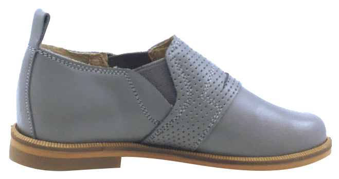 Luccini Boys and Girls Slip-On Loafers - Comfortable Grey School Shoes for Kids | Perfect for School, Casual Wear & Special Occasions