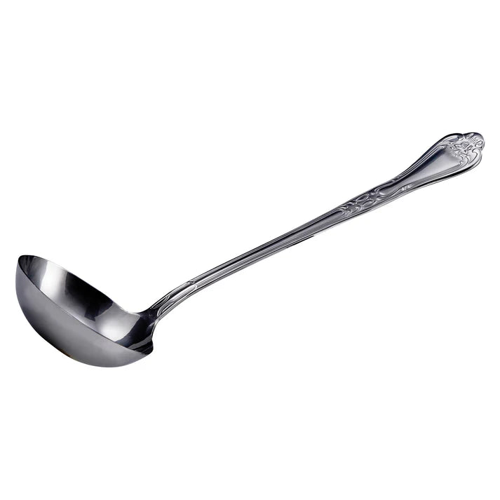 Winco Elegance 4 Oz Gravy Ladle LE 4 - Stainless Steel Sauce Spoon for Kitchen, Restaurants & Catering - Perfect for Serving Gravy, Soup & Sauces at Home or Professional Use