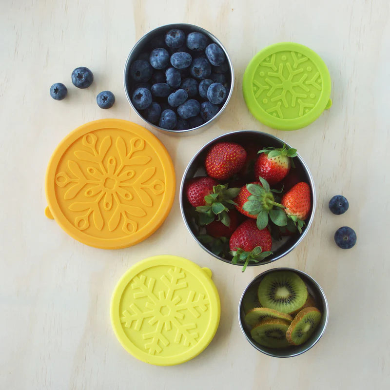 Green Essentials Silicone & Steel Nesting Pots Set - Space-Saving Cookware for Small Kitchens, Camping & RV Cooking