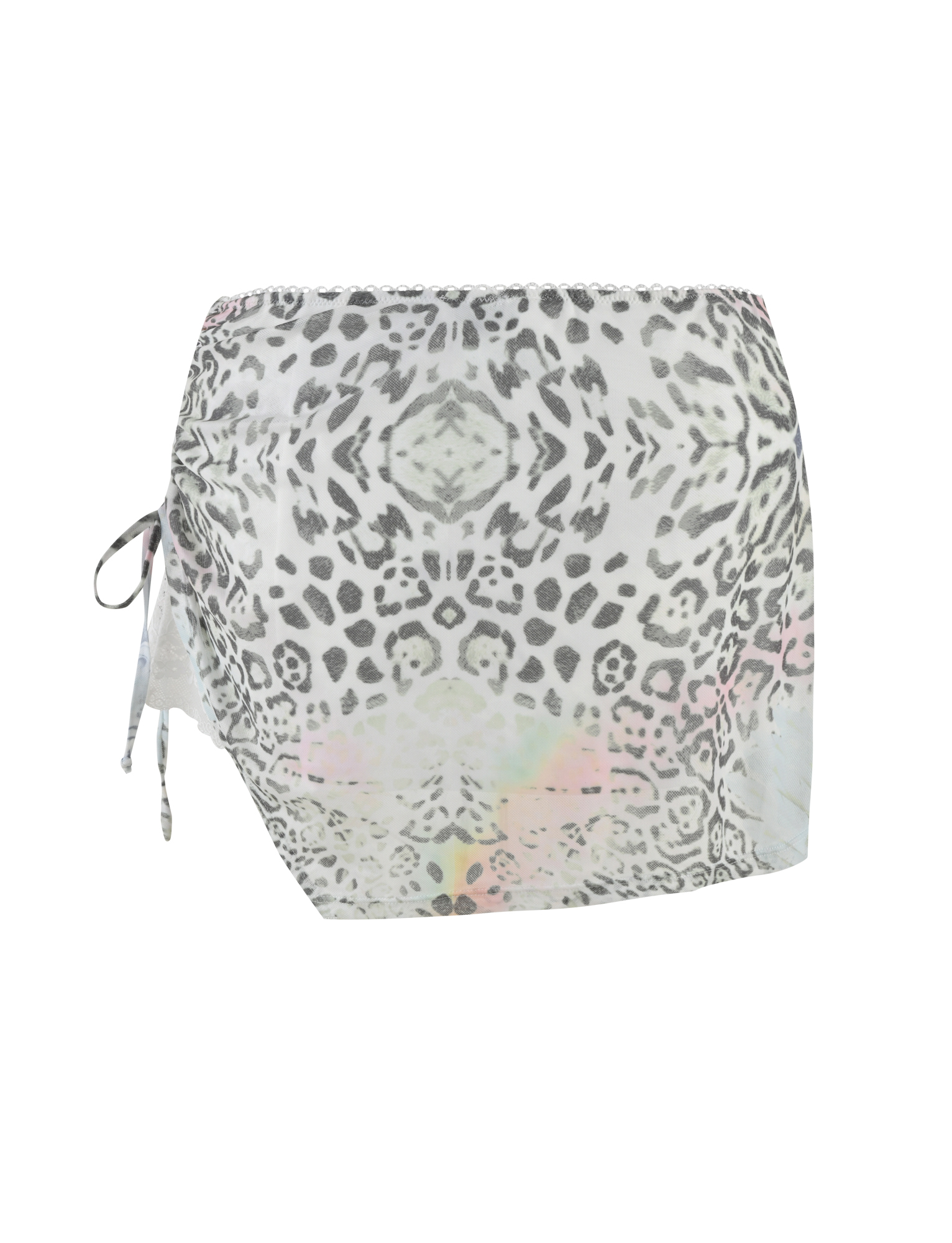 Josephine Mini Skirt - White Animal Print Flowy A-Line Skirt for Women | Perfect for Casual Outings, Parties & Summer Vacations