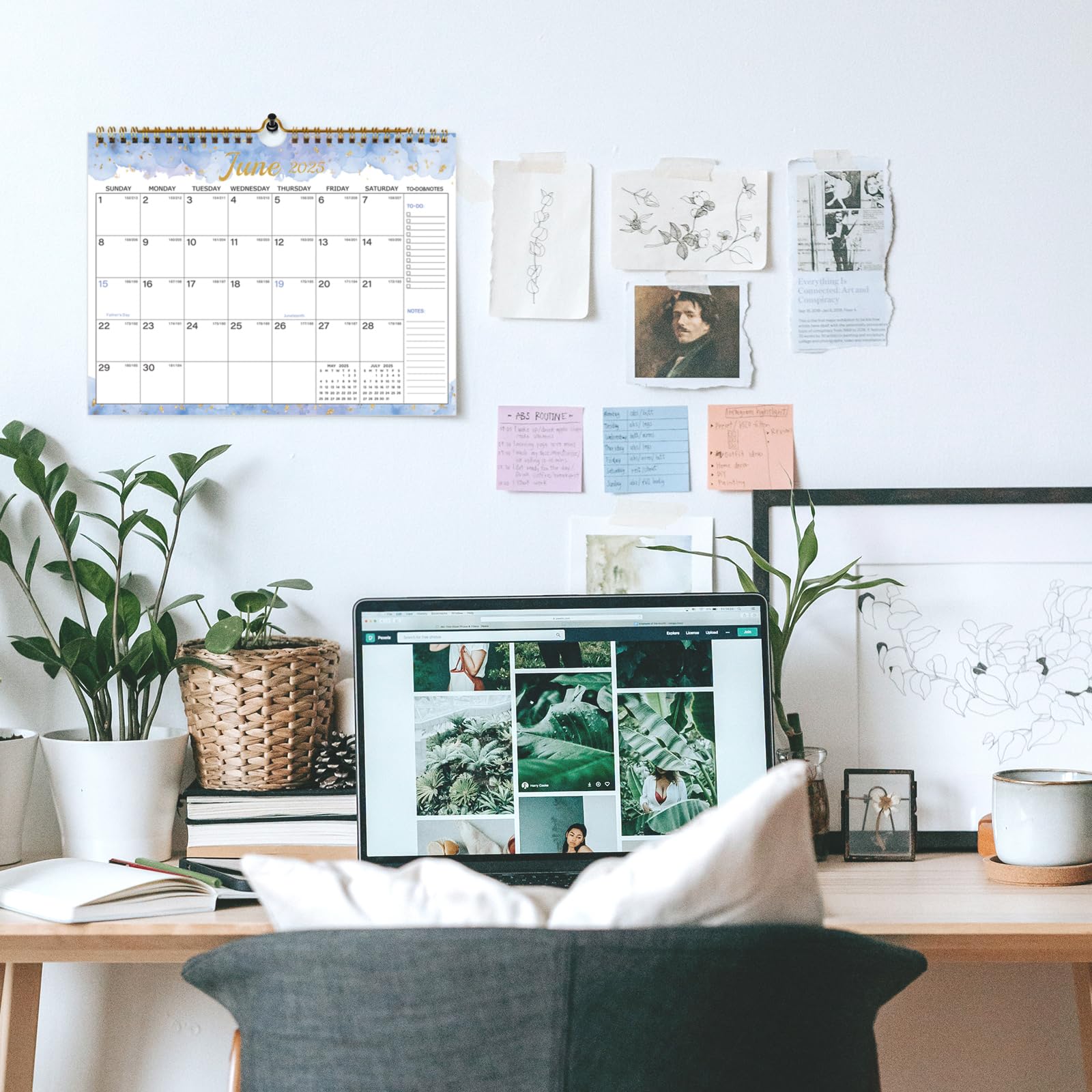 2024-2025 Wall Calendar | 18-Month Planner from July 2024 to December 2025 with Julian Dates | 11
