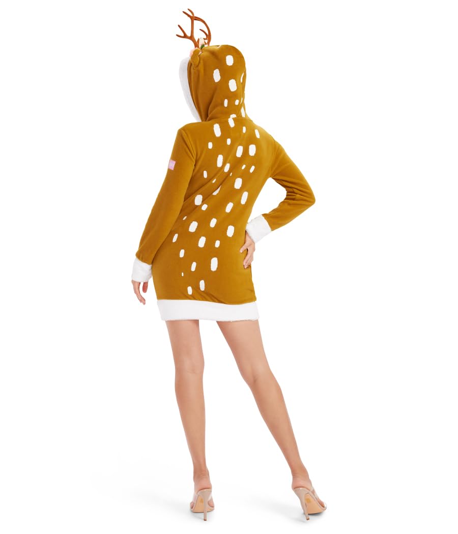 Wildly Cute Women's Halloween Costume Dress - Fun Animal Print Zip-Up Outfit for Adults | Perfect for Halloween Parties, Cosplay & Themed Events
