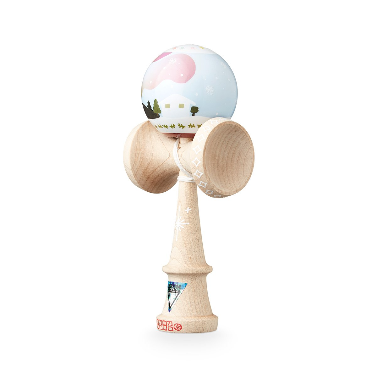 Premium Krom Signature Kendama - Handcrafted Wooden Skill Toy for All Ages - Perfect for Winter Play, Stress Relief & Skill Development