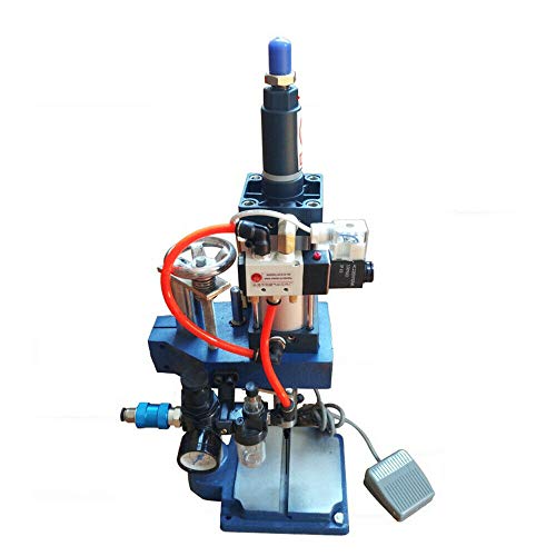 200KG/440lb Small Desktop Pneumatic Punch Press Machine with Adjustable Cylinder (75-50cm) for Electronics Manufacturing | Fast USA Shipping | Workshop & DIY Metal Fabrication Tool