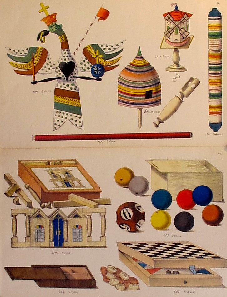 1870s Original Toy & Dollhouse Design Plans - Vintage Antique Blueprints for Collectors & DIY Enthusiasts | Perfect for Home Decor, Historical Restoration & Miniature Projects