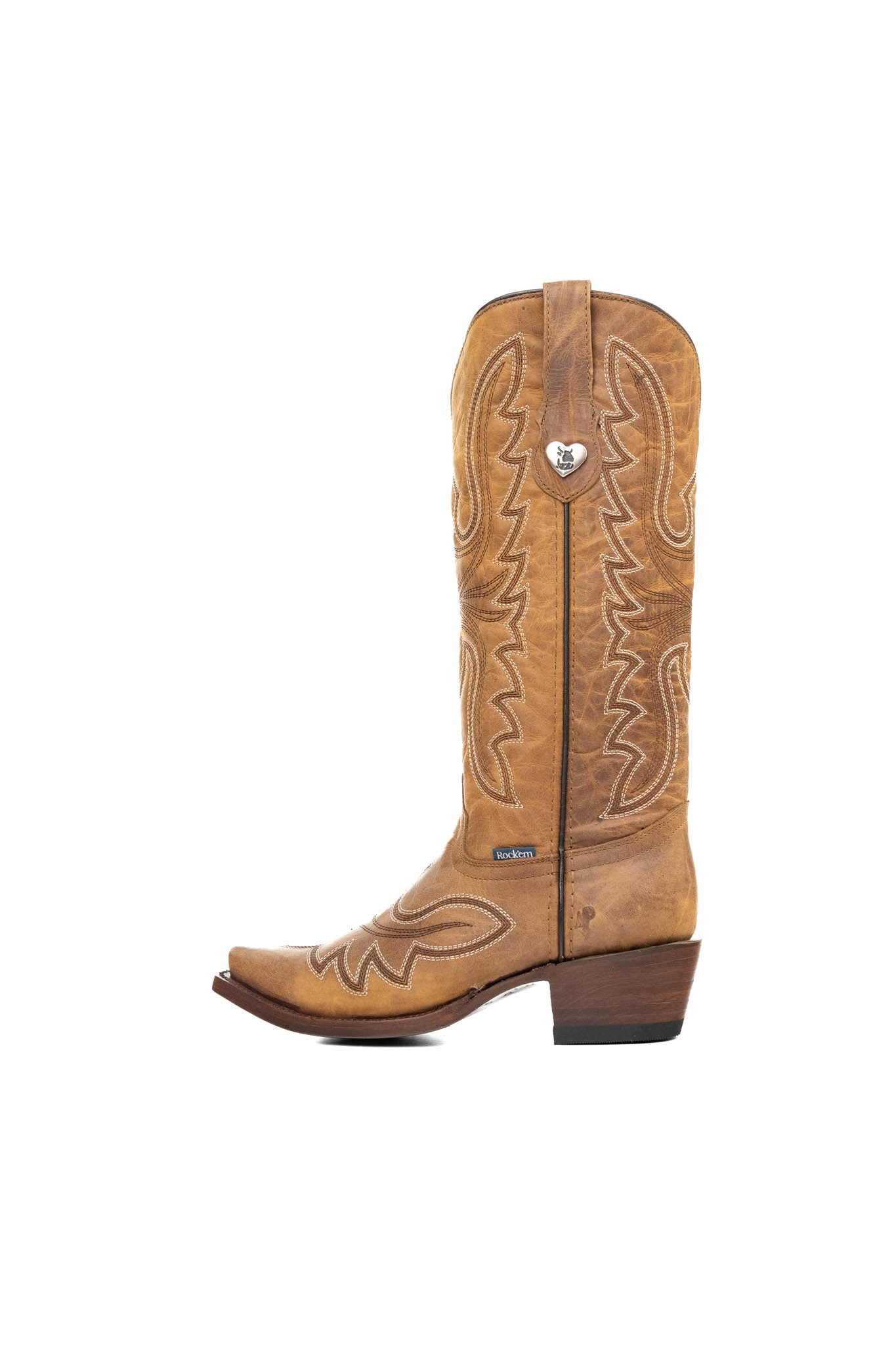 Madeline Midi Snip Toe Cowgirl Boots for Women - Western Ankle Booties with Leather Upper & Stacked Heel | Perfect for Country Dancing, Rodeo Events & Casual Outfits