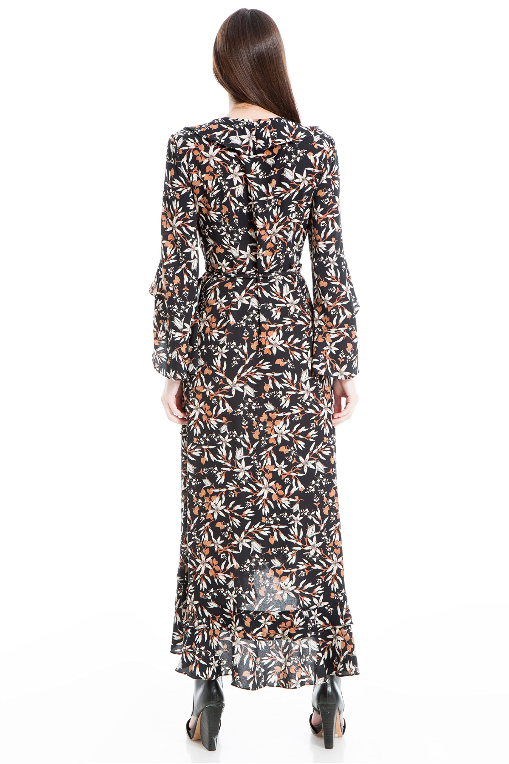 Max Studio Women's Ruffle Wrap Dress - Elegant & Flirty for Parties