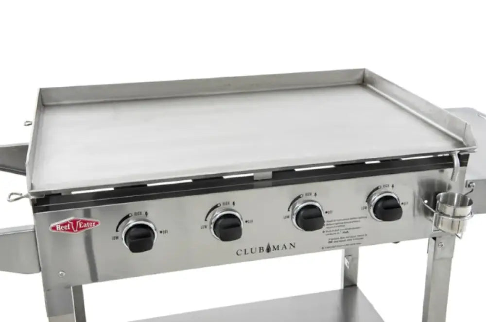 Beef Eater BD16440 Clubman 4-Burner Stainless Steel BBQ Grill - Perfect for Backyard Cookouts, Camping & Outdoor Parties