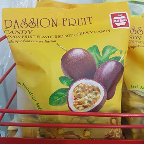 MitMai Passion Fruit Flavored Soft Chewy Candy - 110g Bag | Tropical Fruit Snacks for Parties, Office Treats & On-the-Go Energy Boost