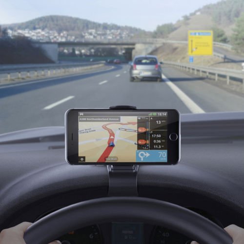 Universal Car Phone Holder - Adjustable Dashboard Mount for GPS & Smartphones - Perfect for Safe Driving