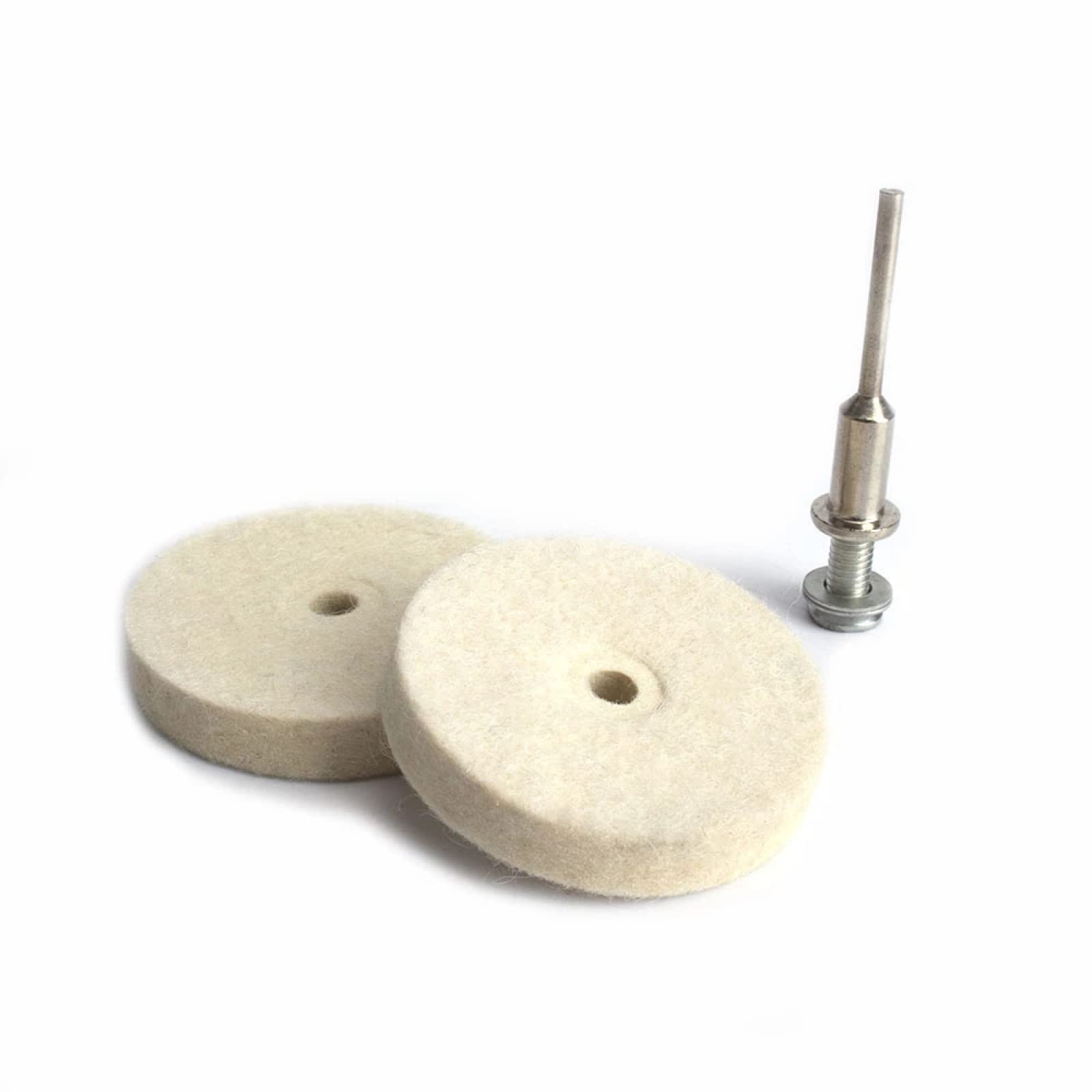 2 Inch (50mm) Wool Felt Buffing Wheel for Bench Grinder - Metal, Plastic & Glass Polishing Tool - Achieve Fine Mirror Finish - Perfect for Jewelry Making, Automotive Detailing & DIY Crafts