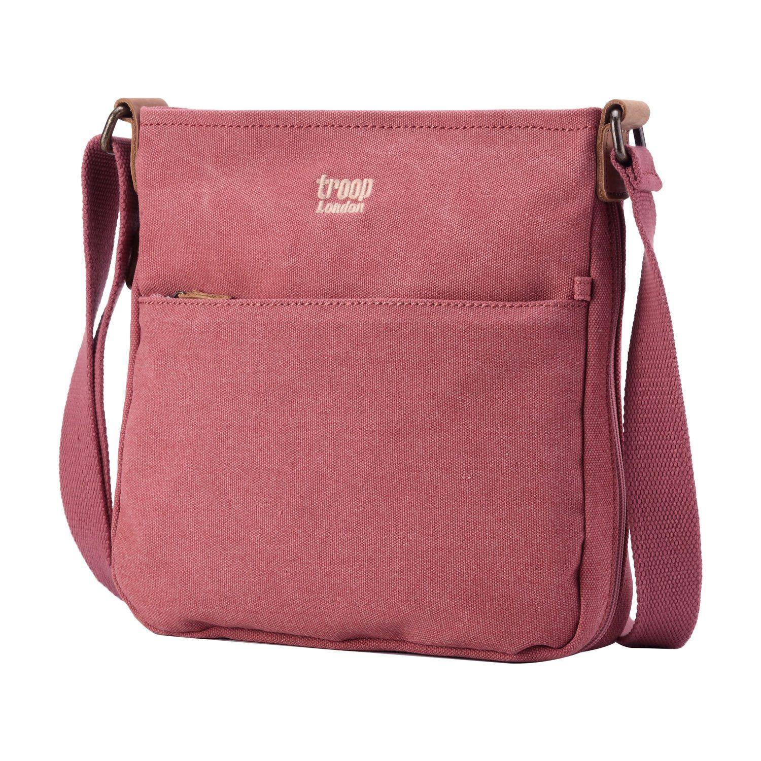 Troop London Classic Canvas Crossbody Bag for Men & Women - Stylish & Durable Shoulder Bag for Travel, Work & Everyday Use