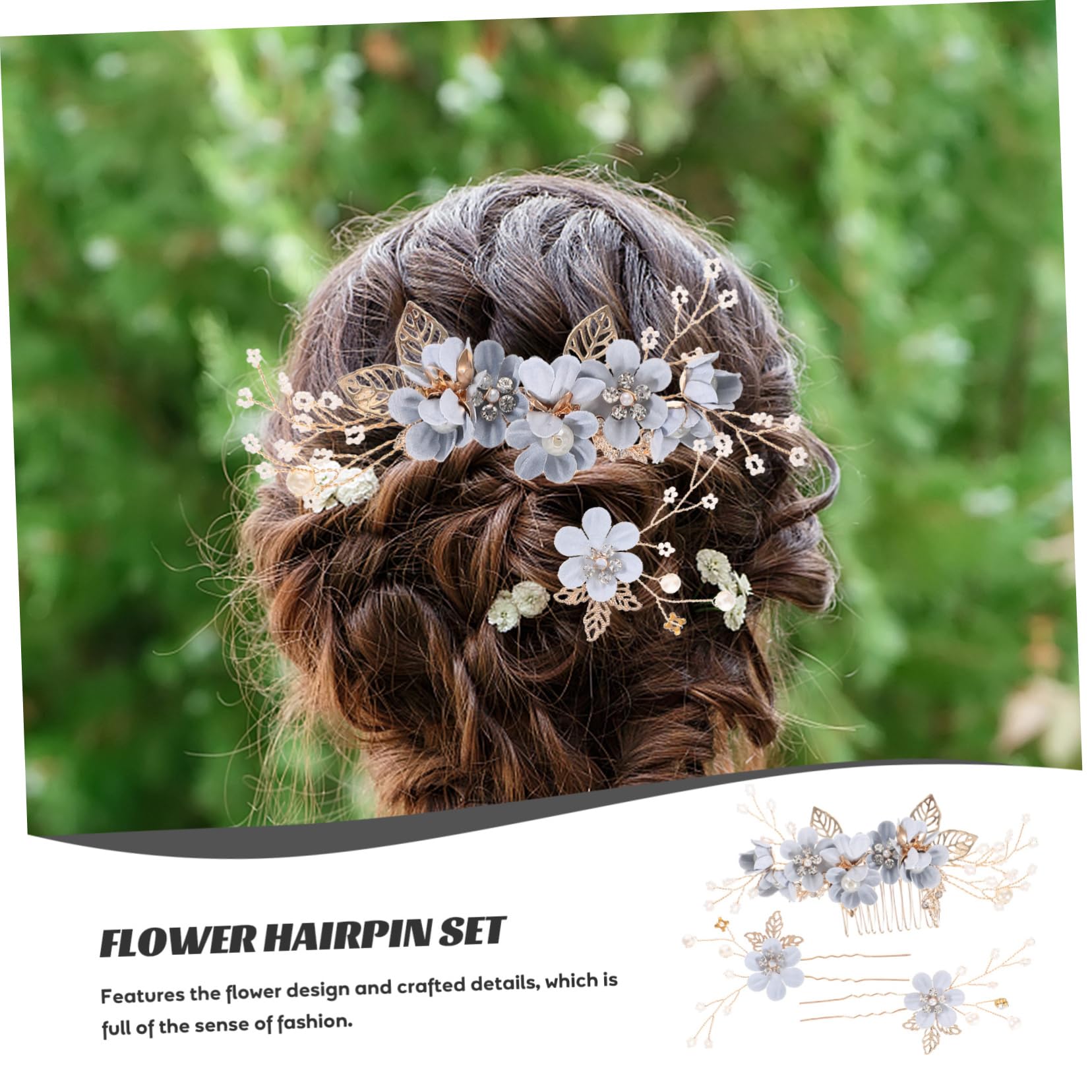 ABOOFAN Bridal Hairpin Set - Rhinestone Flower Alloy Hair Clips for Wedding, Bride Headdress & Hair Accessories (Random Colors) | Perfect for Bridal Showers, Weddings & Special Occasions