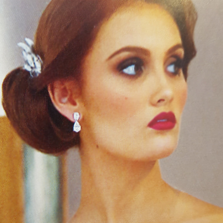 Elegant Bridal Earrings by Stephanie Browne – Perfect for Weddings, Prom & Special Occasions