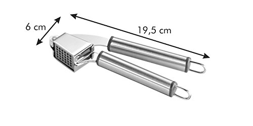 Premium Tescoma GrandCHEF Stainless Steel Garlic Press - Heavy Duty, Easy Squeeze & Clean - Perfect for Cooking, Baking & Meal Prep at Home or Restaurant