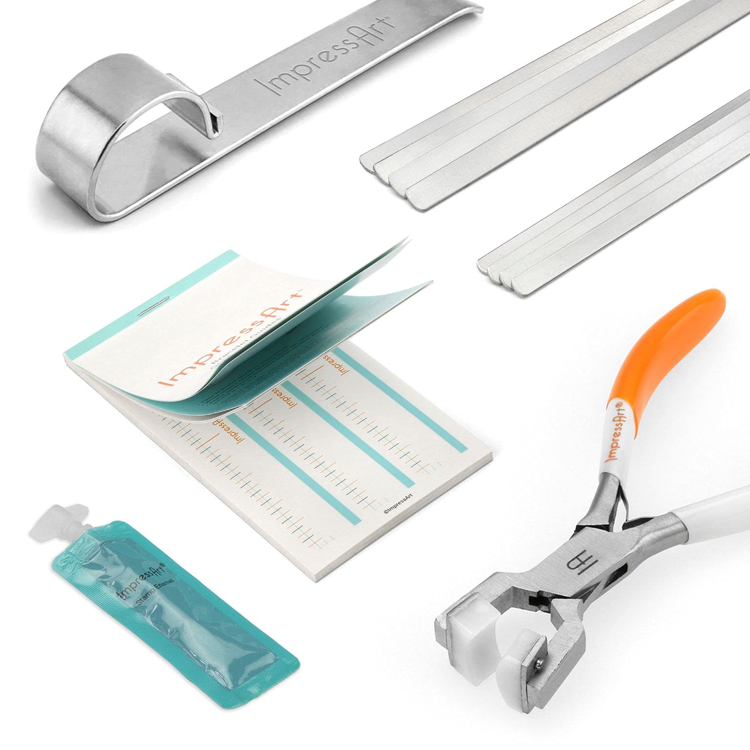 ImpressArt - Ultimate Metal Stamping & Bracelet Making Kit with Tools & Supplies for DIY Jewelry Crafting - Perfect for Handmade Bracelets, Personalized Charms, and Custom Keepsakes - Ideal for Jewelry Makers, Craft Enthusiasts, and DIY Gift Projects
