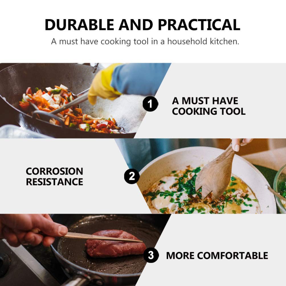 Hemoton 7-Piece Stainless Steel Kitchen Utensil Set - Fine Mesh Sieve, Baking Spatula, Skimmer Ladle & More for Cooking, Baking & Food Prep - Durable Kitchen Gadgets for Home Chefs & Bakers