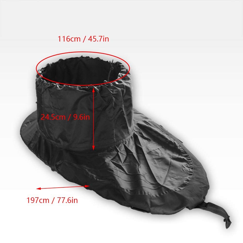 VBESTLIFE Adjustable Nylon Kayak Spray Skirt - Waterproof Deck Cover for Canoe & Kayak Accessories | Perfect for Whitewater Rafting, Sea Kayaking & Outdoor Water Sports