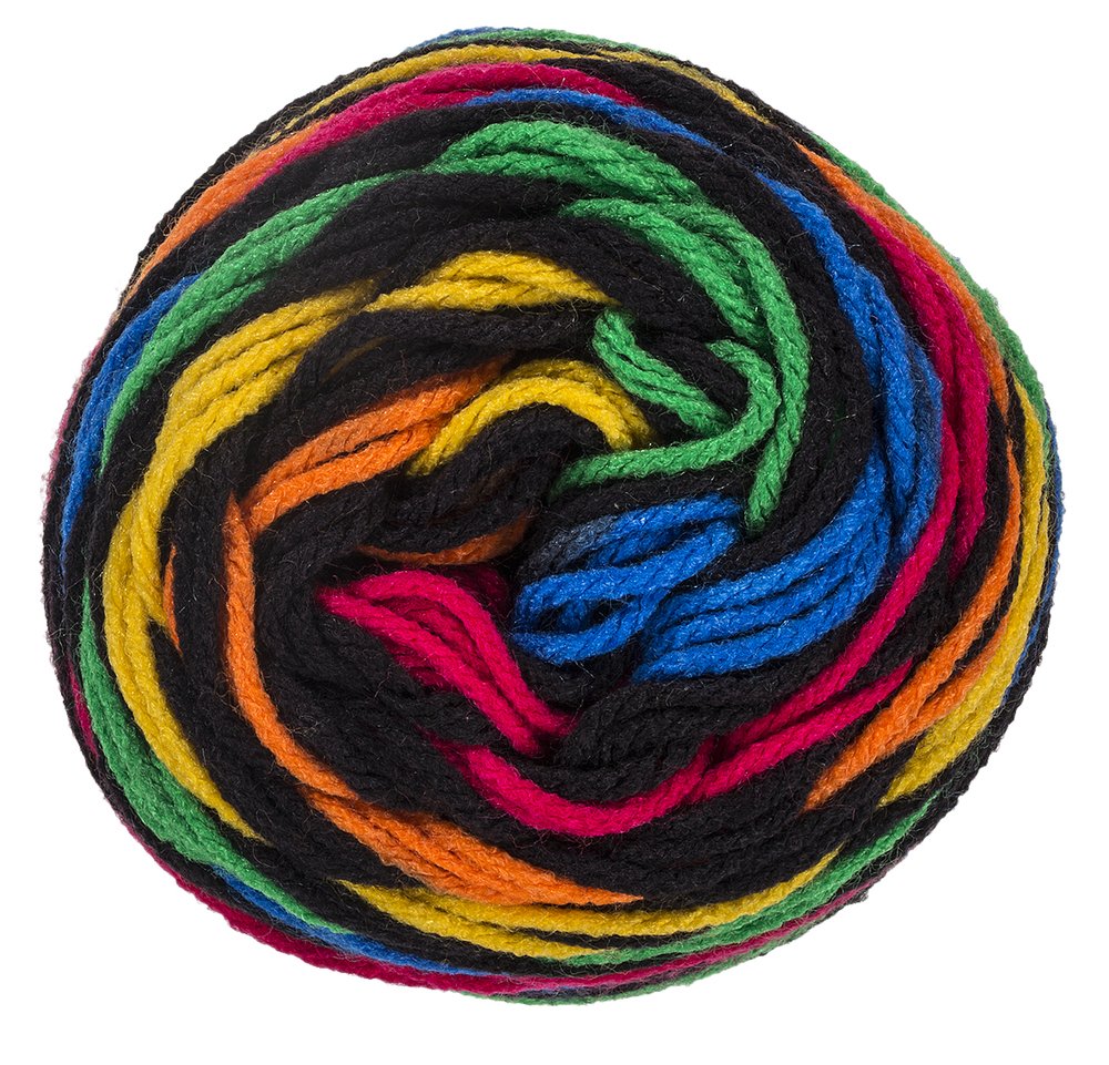 Red Heart Super Saver Primary Stripes Yarn - Soft Acrylic Knitting & Crochet Yarn for Blankets, Scarves & DIY Crafts - Perfect for Beginners & Seasonal Projects