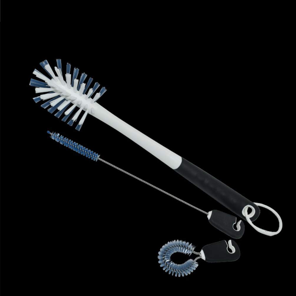 3-in-1 Multi-Purpose Cleaning Brush Set - Bottle Brush, Test Tube Brush, Straw Cleaner & Gap Brush for Kitchen, Tile, Home Cleaning (Perfect for Baby Bottles, Coffee Mugs, Narrow Gaps)